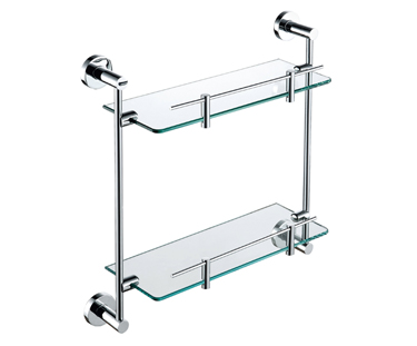 Double Level Rectangular Glass Shelf – U92712
