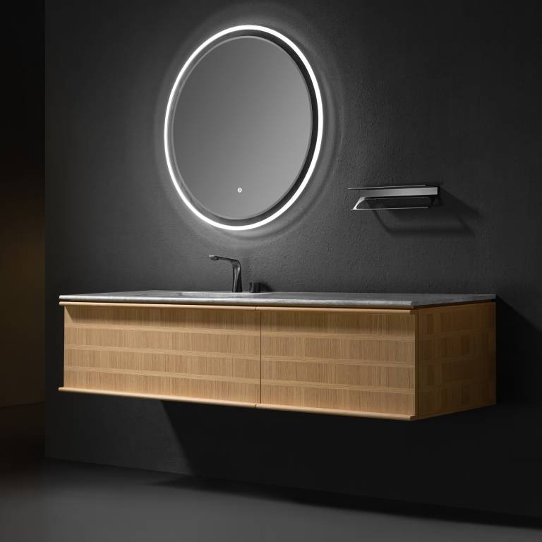 LED Mirror With Anti Fog And Touch Sensor Switch 900 Round – UM-641-900