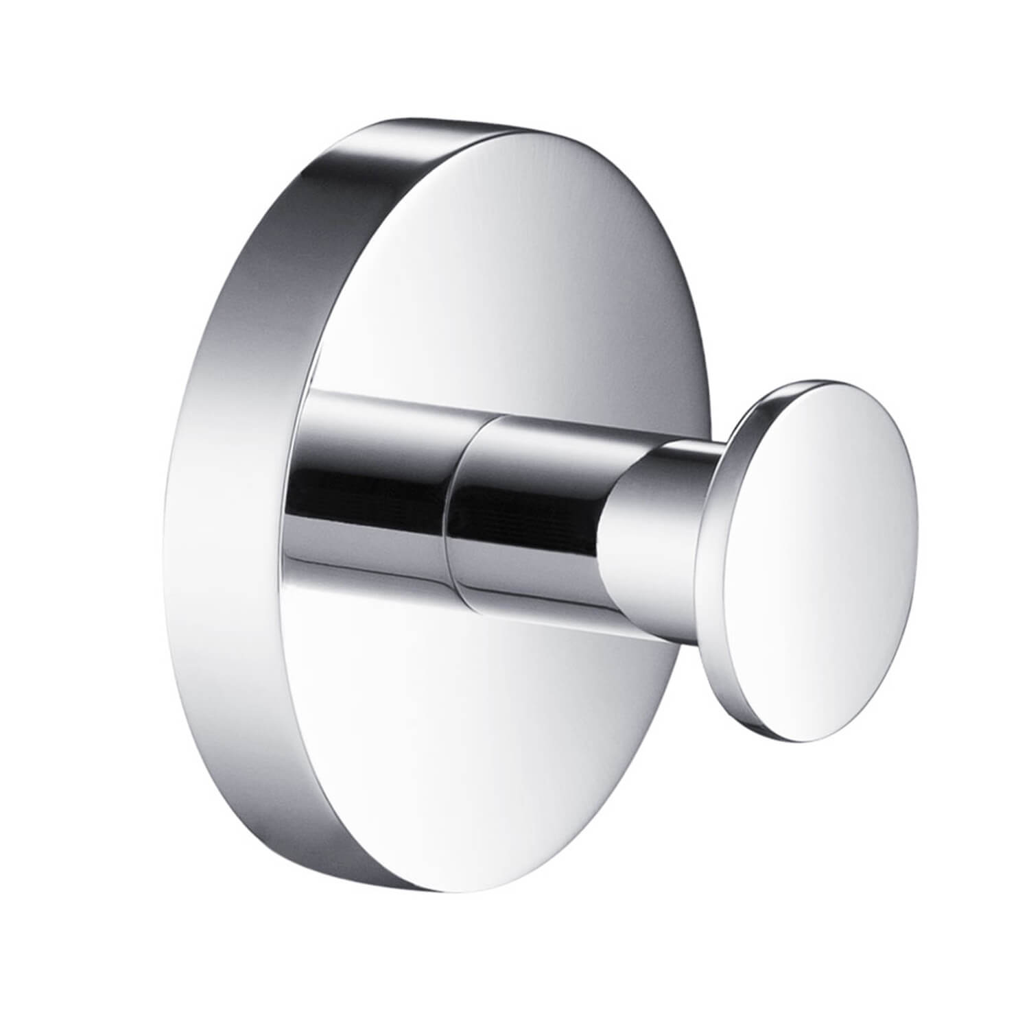 Round Single Robe Hook – UT03011 (Chrome Finish)